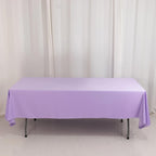 Scuba Rectangular 60"x102" Tablecloth Lavender Lilac - Wrinkle Free & Stain Resistant Table Cover - Bell Racket Store