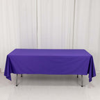 Scuba Rectangular 60"x102" Tablecloth Purple - Wrinkle Free & Stain Resistant Table Cover - Bell Racket Store