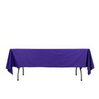 Scuba Rectangular 60"x102" Tablecloth Purple - Wrinkle Free & Stain Resistant Table Cover - Bell Racket Store