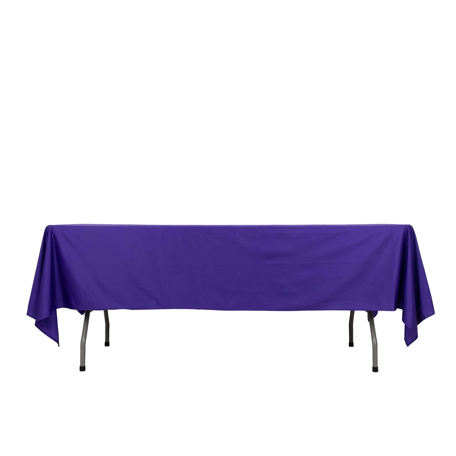Scuba Rectangular 60"x102" Tablecloth Purple - Wrinkle Free & Stain Resistant Table Cover - Bell Racket Store