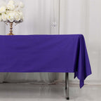 Scuba Rectangular 60"x102" Tablecloth Purple - Wrinkle Free & Stain Resistant Table Cover - Bell Racket Store