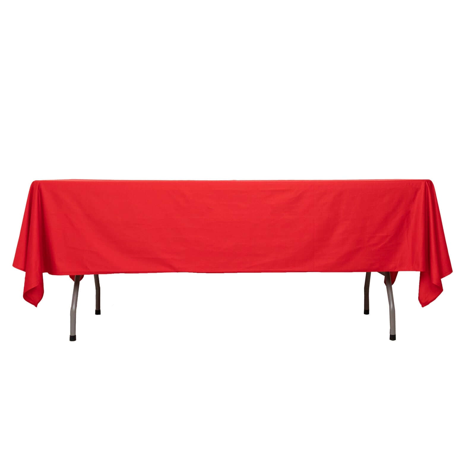 Scuba Rectangular 60"x102" Tablecloth Red - Wrinkle Free & Stain Resistant Table Cover - Bell Racket Store