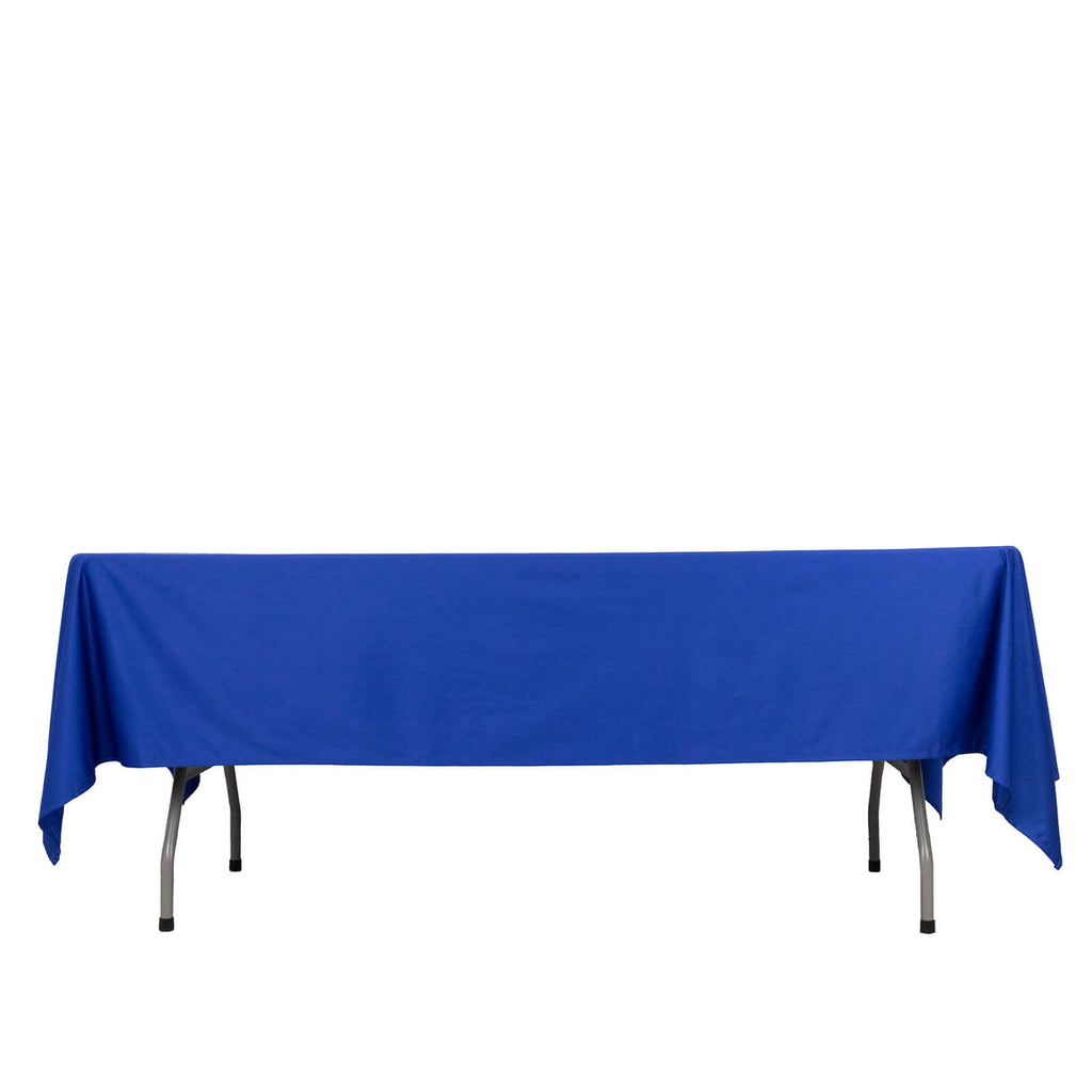 Scuba Rectangular 60"x102" Tablecloth Royal Blue - Wrinkle Free & Stain Resistant Table Cover - Bell Racket Store