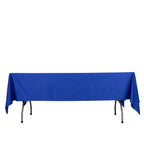 Scuba Rectangular 60"x102" Tablecloth Royal Blue - Wrinkle Free & Stain Resistant Table Cover - Bell Racket Store