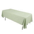 Scuba Rectangular 60"x102" Tablecloth Sage Green - Wrinkle Free & Stain Resistant Table Cover - Bell Racket Store
