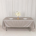 Scuba Rectangular 60"x102" Tablecloth Shimmering Silver - Wrinkle Free & Stain Resistant Table Cover - Bell Racket Store