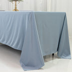Scuba Rectangular 72"x120" Tablecloth Dusty Blue - Wrinkle Free & Stain Resistant Table Cover - Bell Racket Store