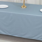 Scuba Rectangular 72"x120" Tablecloth Dusty Blue - Wrinkle Free & Stain Resistant Table Cover - Bell Racket Store