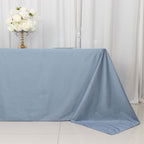 Scuba Rectangular 90"x132" Tablecloth Dusty Blue - Wrinkle Free, Stain Resistant & Seamless Table Cover - Bell Racket Store