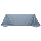 Scuba Rectangular 90"x132" Tablecloth Dusty Blue - Wrinkle Free, Stain Resistant & Seamless Table Cover - Bell Racket Store