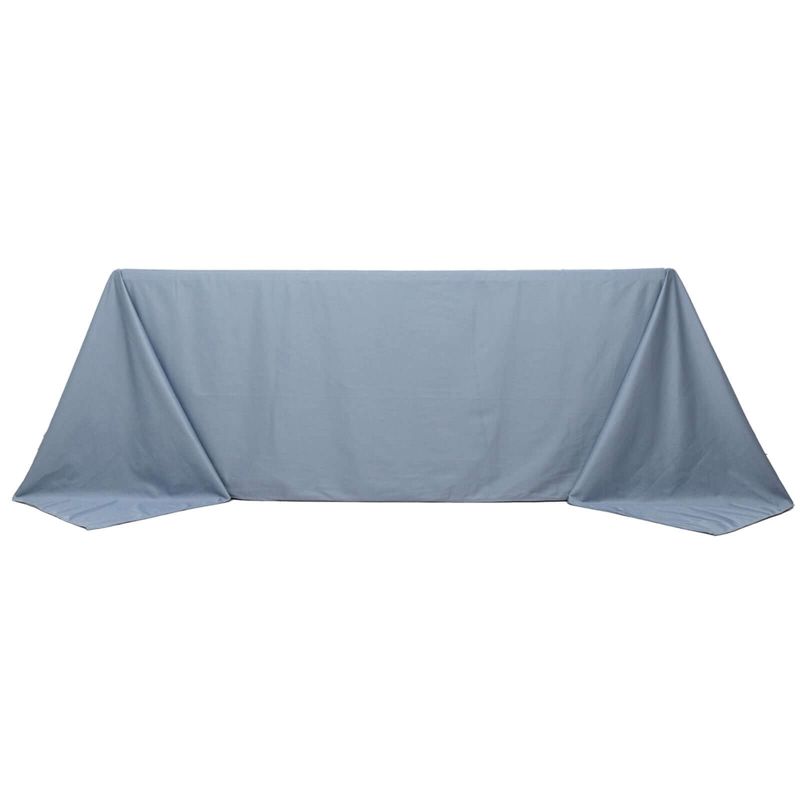 Scuba Rectangular 90"x132" Tablecloth Dusty Blue - Wrinkle Free, Stain Resistant & Seamless Table Cover - Bell Racket Store