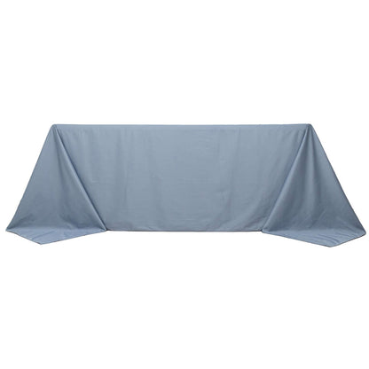 Scuba Rectangular 90"x132" Tablecloth Dusty Blue - Wrinkle Free, Stain Resistant & Seamless Table Cover - Bell Racket Store