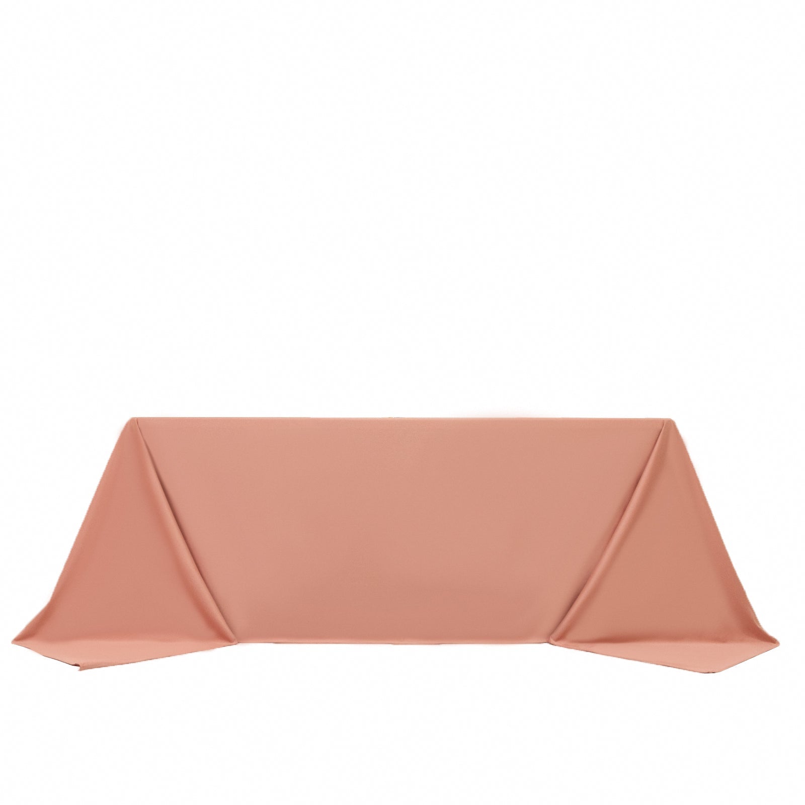 Scuba Rectangular 90"x132" Tablecloth Dusty Rose - Wrinkle Free, Stain Resistant & Seamless Table Cover - Bell Racket Store