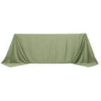 Scuba Rectangular 90"x132" Tablecloth Dusty Sage Green - Wrinkle Free, Stain Resistant & Seamless Table Cover - Bell Racket Store