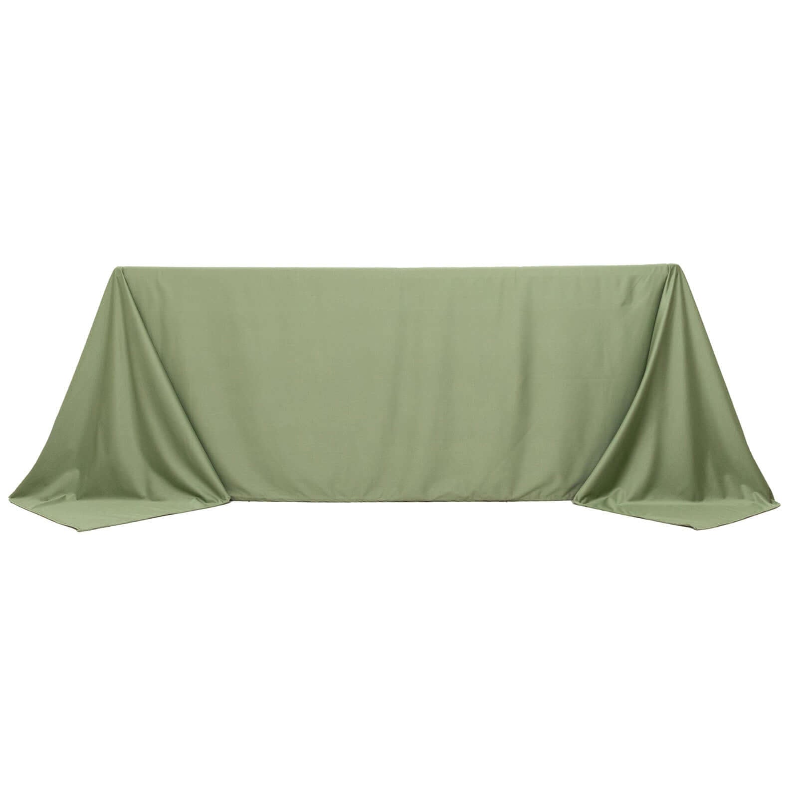 Scuba Rectangular 90"x132" Tablecloth Dusty Sage Green - Wrinkle Free, Stain Resistant & Seamless Table Cover - Bell Racket Store