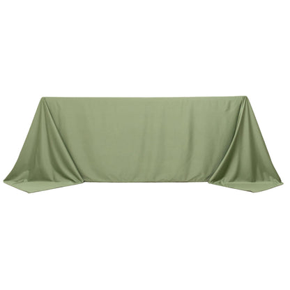 Scuba Rectangular 90"x132" Tablecloth Dusty Sage Green - Wrinkle Free, Stain Resistant & Seamless Table Cover - Bell Racket Store