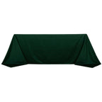 Scuba Rectangular 90"x132" Tablecloth Hunter Emerald Green - Wrinkle Free, Stain Resistant & Seamless Table Cover - Bell Racket Store