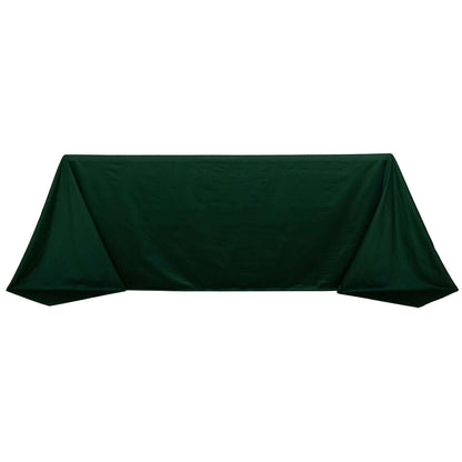Scuba Rectangular 90"x132" Tablecloth Hunter Emerald Green - Wrinkle Free, Stain Resistant & Seamless Table Cover - Bell Racket Store