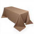 Scuba Rectangular 90"x132" Tablecloth Nude - Wrinkle Free, Stain Resistant & Seamless Table Cover - Bell Racket Store
