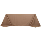 Scuba Rectangular 90"x132" Tablecloth Nude - Wrinkle Free, Stain Resistant & Seamless Table Cover - Bell Racket Store