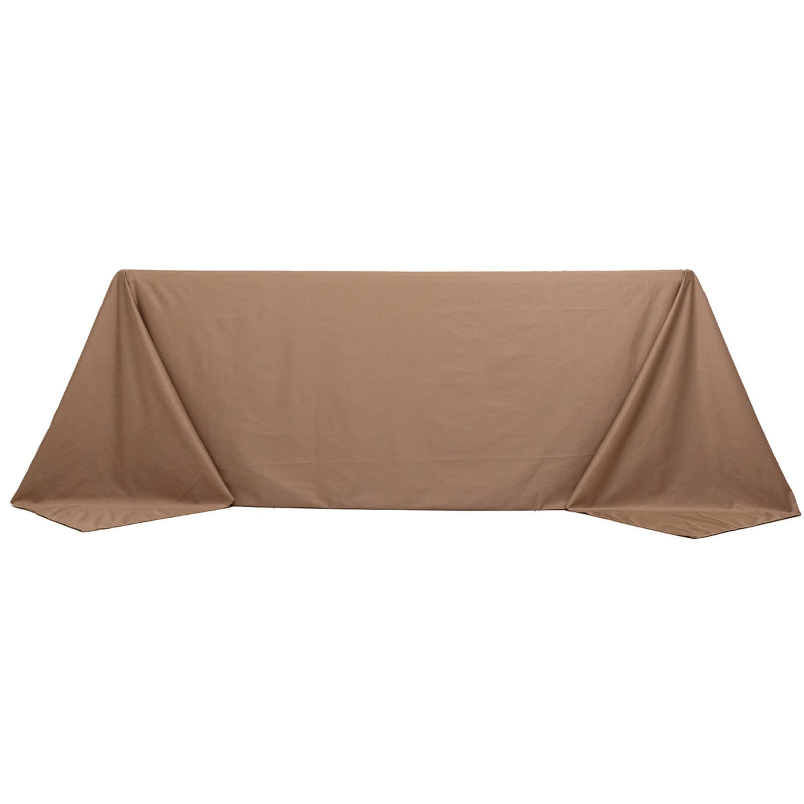 Scuba Rectangular 90"x132" Tablecloth Nude - Wrinkle Free, Stain Resistant & Seamless Table Cover - Bell Racket Store