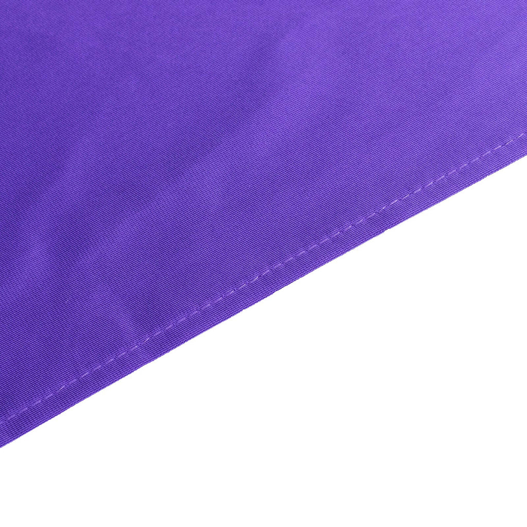 Scuba Rectangular 90"x132" Tablecloth Purple - Wrinkle Free, Stain Resistant & Seamless Table Cover - Bell Racket Store
