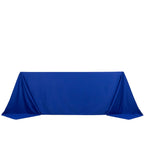 Scuba Rectangular 90"x132" Tablecloth Royal Blue - Wrinkle Free, Stain Resistant & Seamless Table Cover - Bell Racket Store