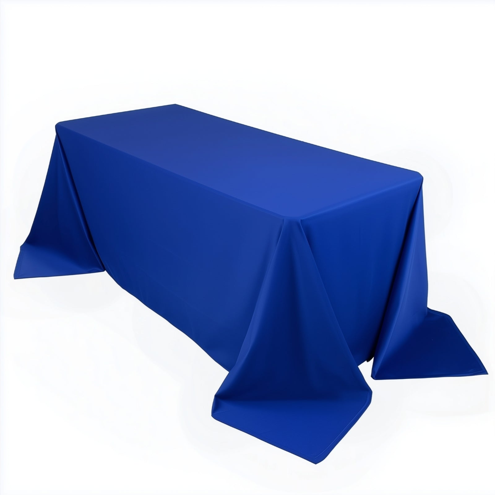 Scuba Rectangular 90"x132" Tablecloth Royal Blue - Wrinkle Free, Stain Resistant & Seamless Table Cover - Bell Racket Store