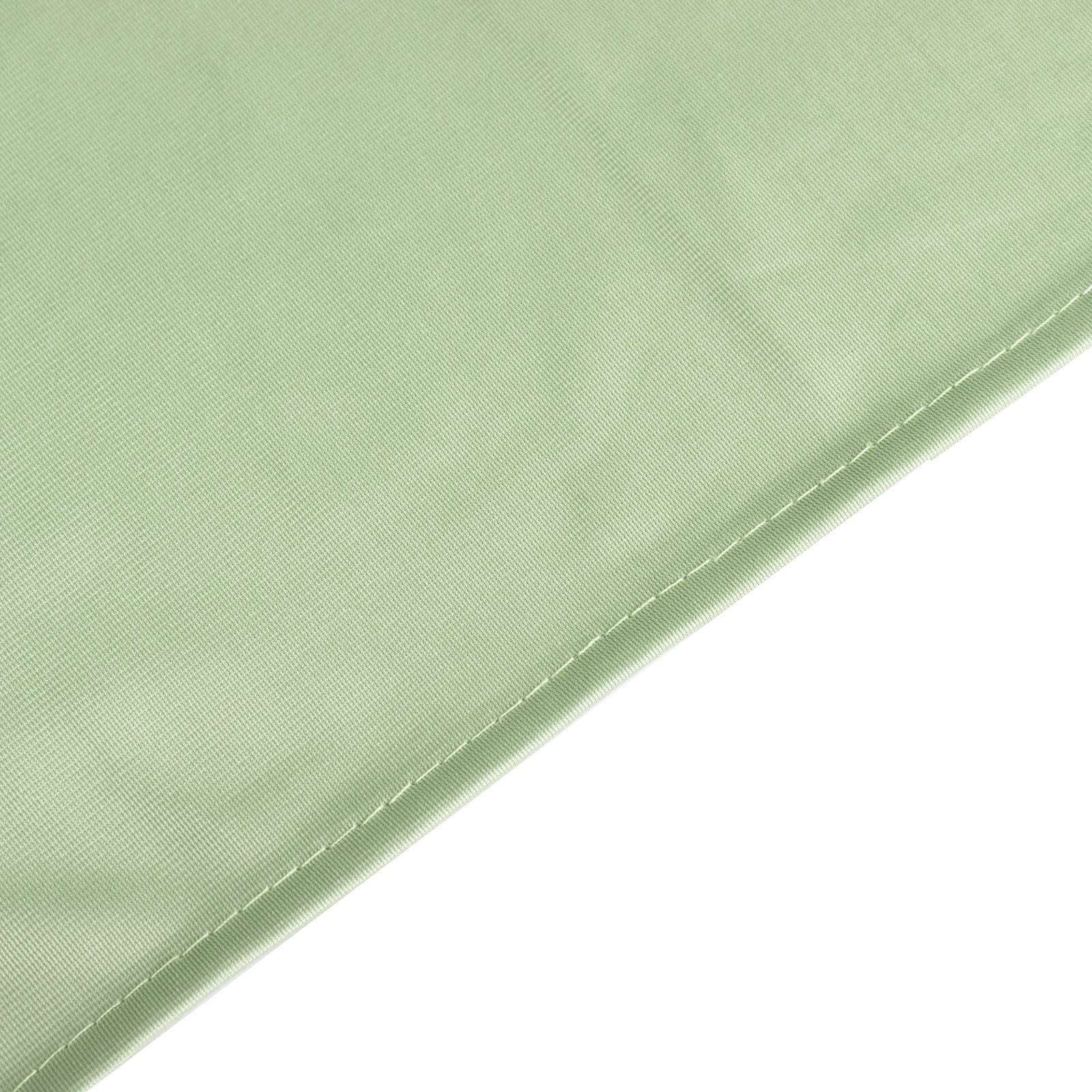 Scuba Rectangular 90"x132" Tablecloth Sage Green - Wrinkle Free, Stain Resistant & Seamless Table Cover - Bell Racket Store
