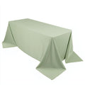 Scuba Rectangular 90"x132" Tablecloth Sage Green - Wrinkle Free, Stain Resistant & Seamless Table Cover - Bell Racket Store