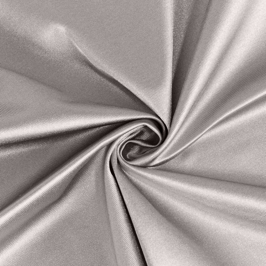 Scuba Rectangular 90"x132" Tablecloth Shimmering Silver - Wrinkle Free & Stain Resistant Seamless Table Cover - Bell Racket Store