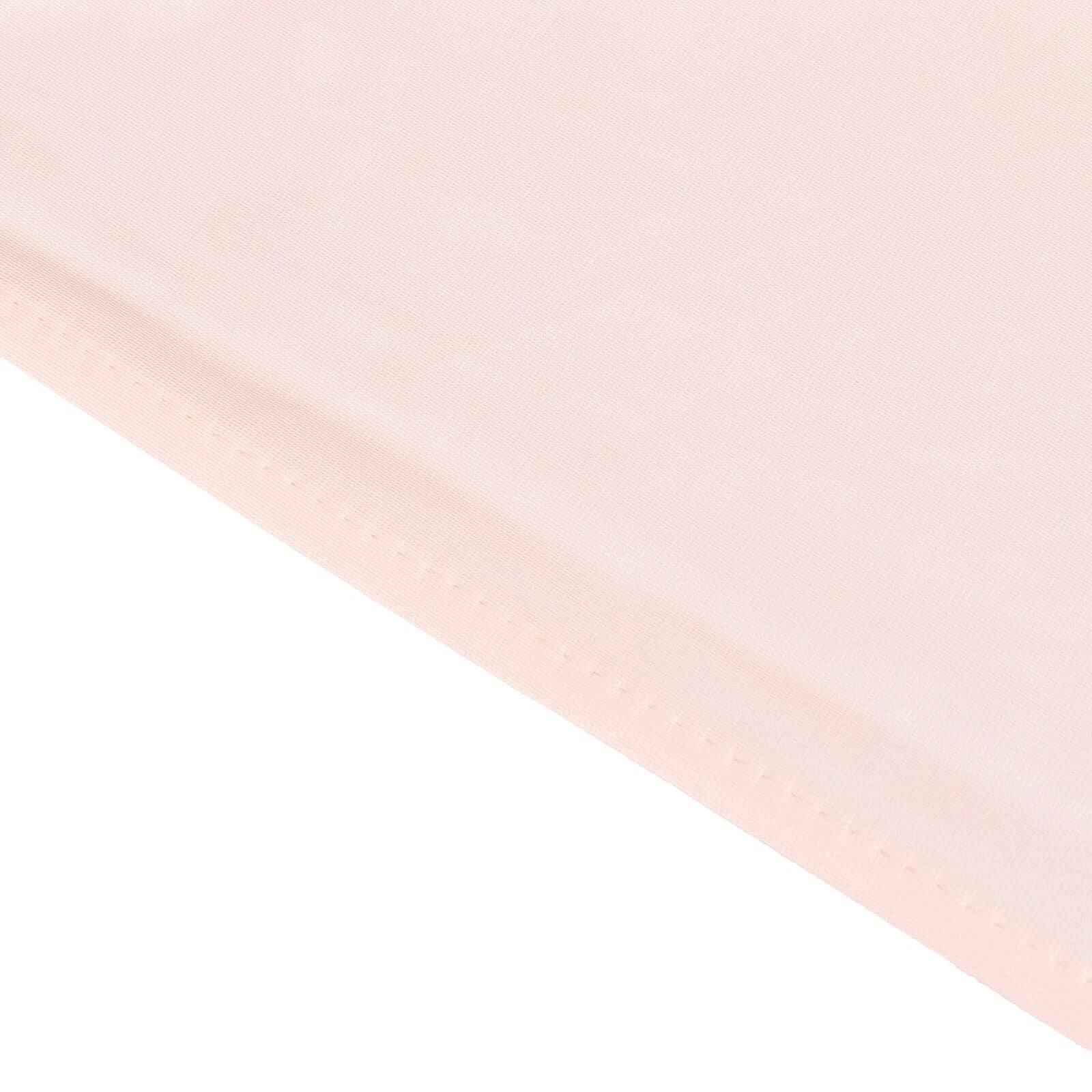 Scuba Rectangular 90"x156" Tablecloth Blush - Wrinkle Free, Stain Resistant & Seamless Table Cover - Bell Racket Store