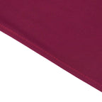 Scuba Rectangular 90"x156" Tablecloth Burgundy - Wrinkle Free, Stain Resistant & Seamless Table Cover - Bell Racket Store