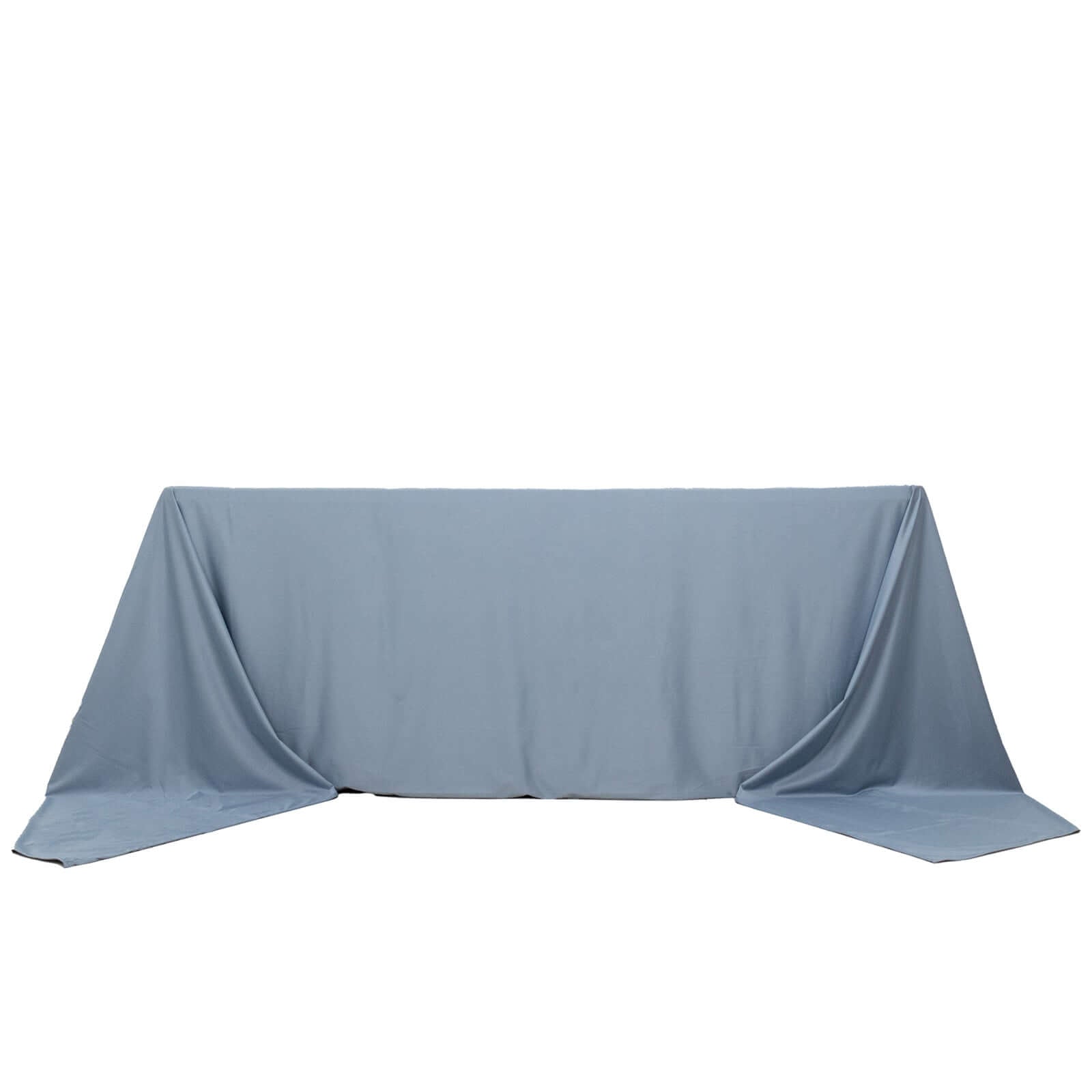Scuba Rectangular 90"x156" Tablecloth Dusty Blue - Wrinkle Free, Stain Resistant & Seamless Table Cover - Bell Racket Store