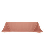 Scuba Rectangular 90"x156" Tablecloth Dusty Rose - Wrinkle Free, Stain Resistant & Seamless Table Cover - Bell Racket Store