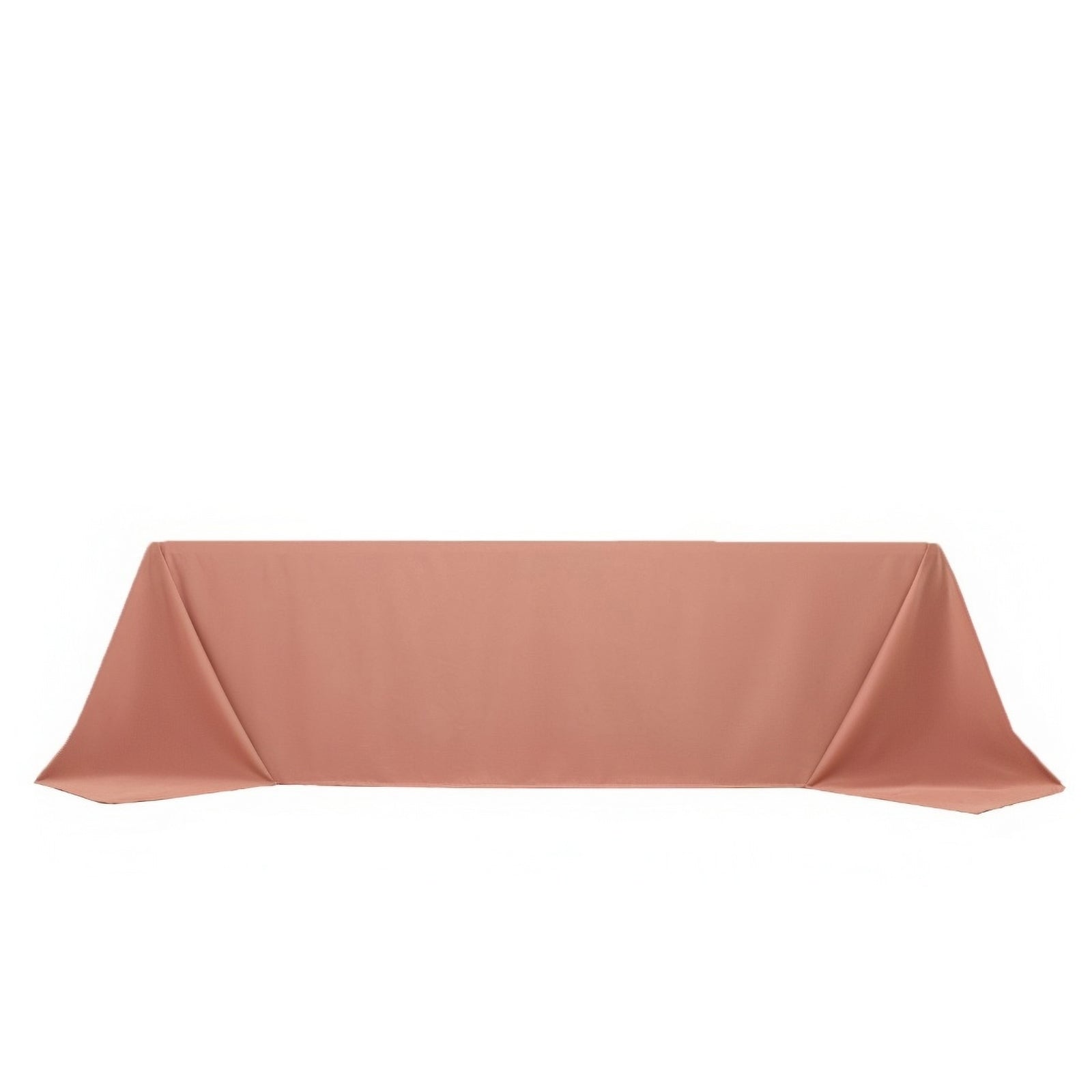 Scuba Rectangular 90"x156" Tablecloth Dusty Rose - Wrinkle Free, Stain Resistant & Seamless Table Cover - Bell Racket Store