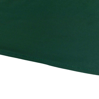 Scuba Rectangular 90"x156" Tablecloth Hunter Emerald Green - Wrinkle Free, Stain Resistant & Seamless Table Cover - Bell Racket Store