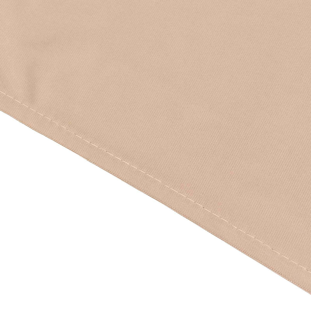 Scuba Rectangular 90"x156" Tablecloth Nude - Wrinkle Free, Stain Resistant & Seamless Table Cover - Bell Racket Store