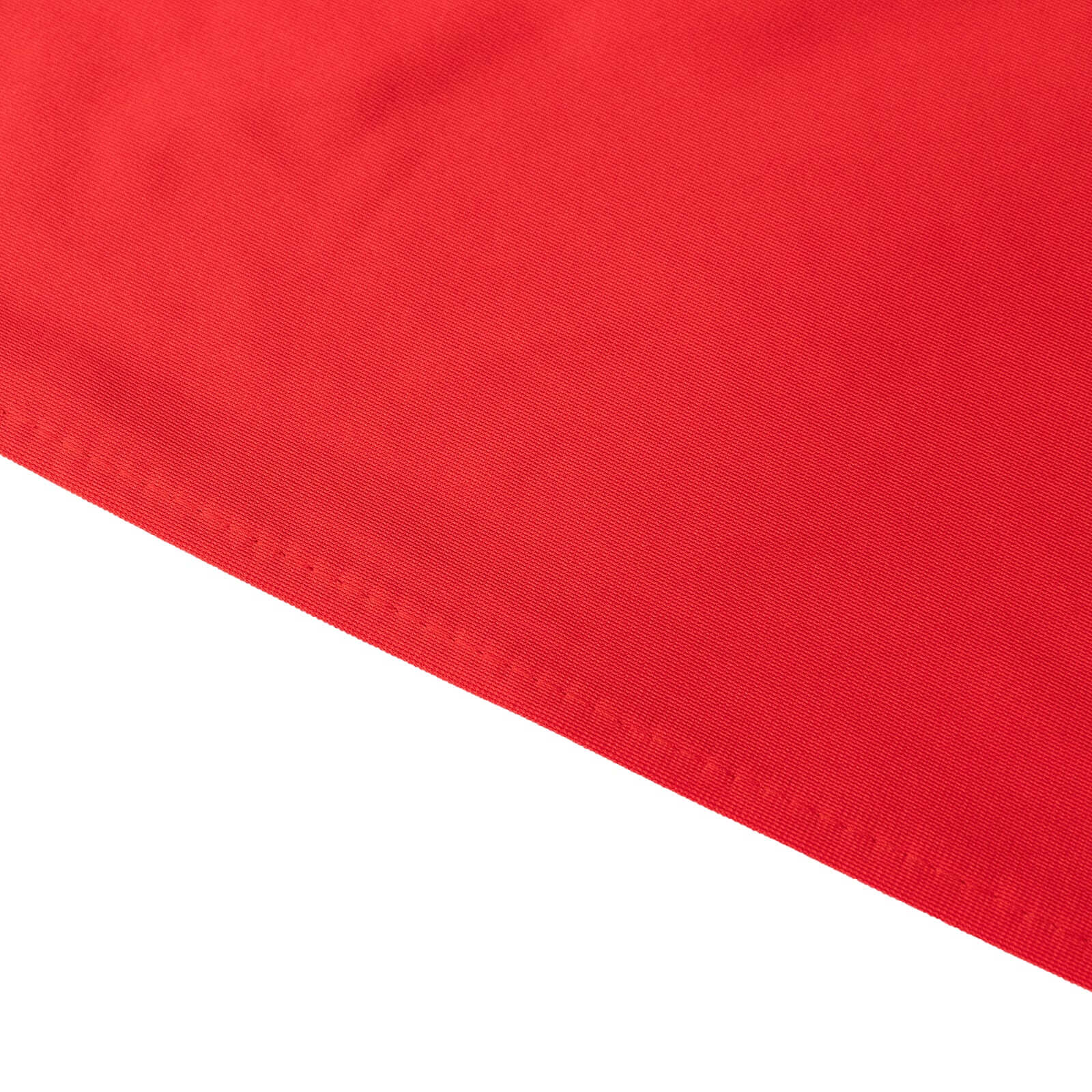 Scuba Rectangular 90"x156" Tablecloth Red - Wrinkle Free, Stain Resistant & Seamless Table Cover - Bell Racket Store
