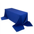 Scuba Rectangular 90"x156" Tablecloth Royal Blue - Wrinkle Free, Stain Resistant & Seamless Table Cover - Bell Racket Store