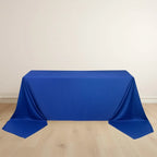 Scuba Rectangular 90"x156" Tablecloth Royal Blue - Wrinkle Free, Stain Resistant & Seamless Table Cover - Bell Racket Store