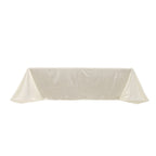 Scuba Rectangular 90"x156" Tablecloth Shimmering Pearl White - Wrinkle Free & Stain Resistant Seamless Table Cover - Bell Racket Store