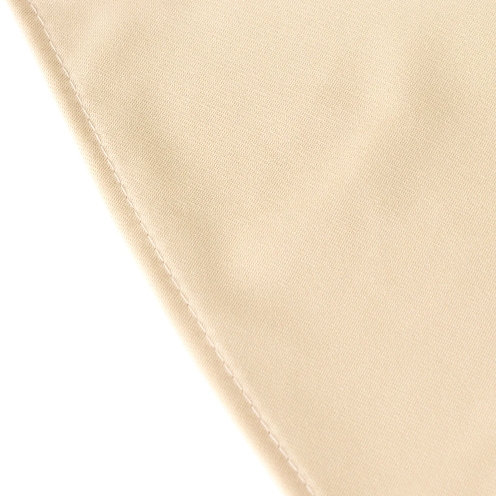 Scuba Round 108" Tablecloth Beige - Wrinkle Free & Stain Resistant Table Cover - Bell Racket Store