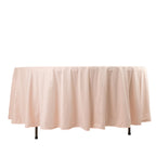 Scuba Round 108" Tablecloth Blush - Wrinkle Free & Stain Resistant Table Cover - Bell Racket Store
