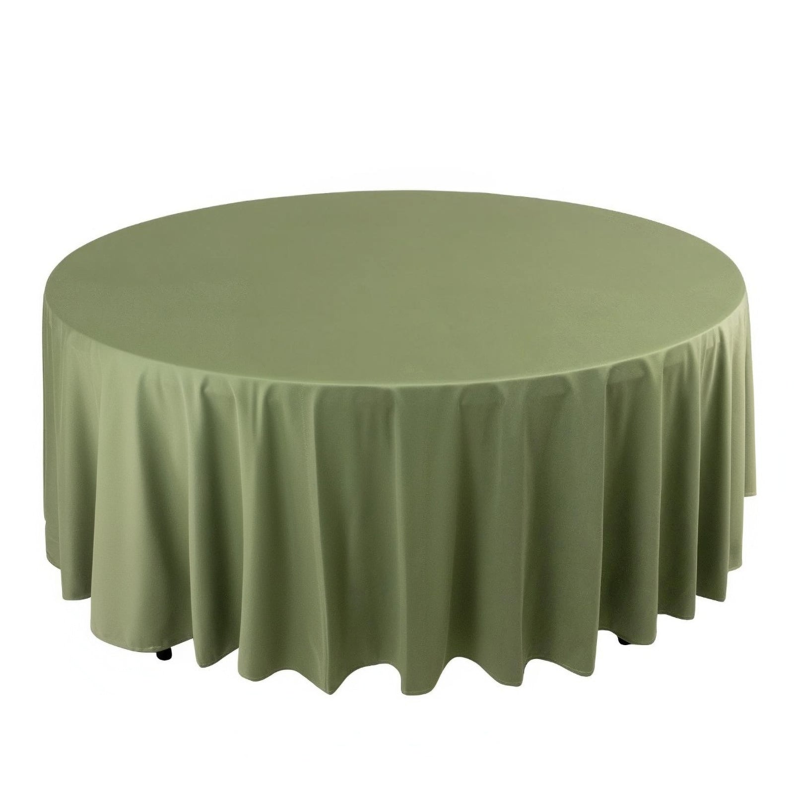 Scuba Round 108" Tablecloth Dusty Sage Green - Wrinkle Free & Stain Resistant Table Cover - Bell Racket Store