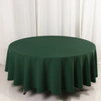 Scuba Round 108" Tablecloth Hunter Emerald Green - Wrinkle Free & Stain Resistant Table Cover - Bell Racket Store
