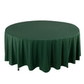 Scuba Round 108" Tablecloth Hunter Emerald Green - Wrinkle Free & Stain Resistant Table Cover - Bell Racket Store