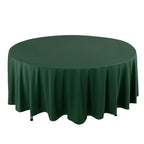 Scuba Round 108" Tablecloth Hunter Emerald Green - Wrinkle Free & Stain Resistant Table Cover - Bell Racket Store