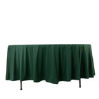Scuba Round 108" Tablecloth Hunter Emerald Green - Wrinkle Free & Stain Resistant Table Cover - Bell Racket Store