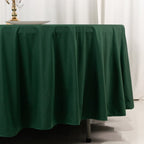Scuba Round 108" Tablecloth Hunter Emerald Green - Wrinkle Free & Stain Resistant Table Cover - Bell Racket Store